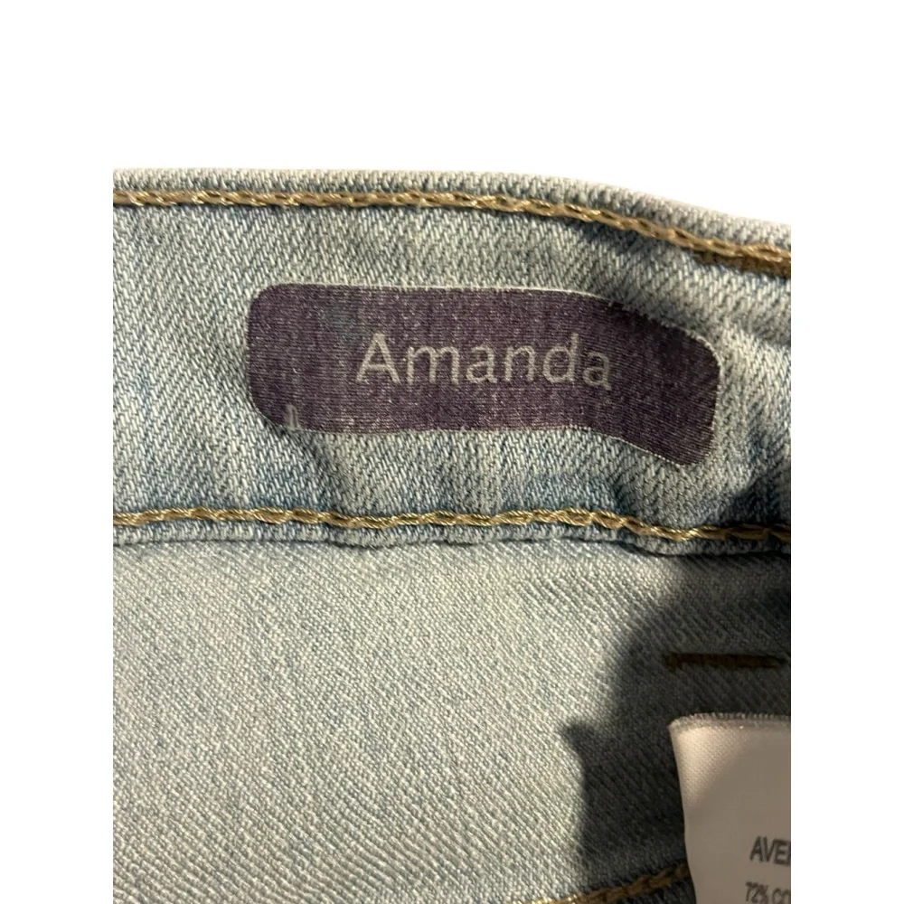 Gloria Vanderbilt Amanda Jeans Women's 8 Light Blue Straight Leg